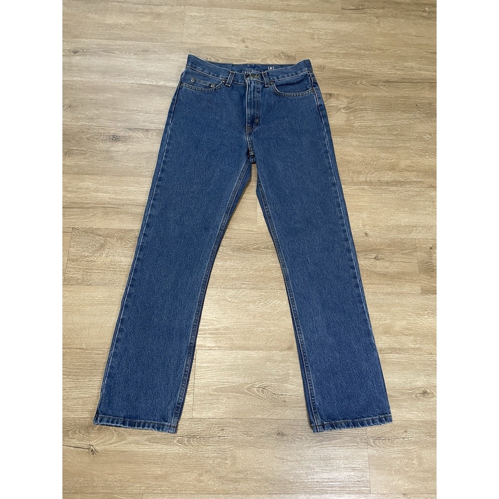George Jeans Mens 29x30 Blue Medium Wash Regular Fit Straight Denim Casual